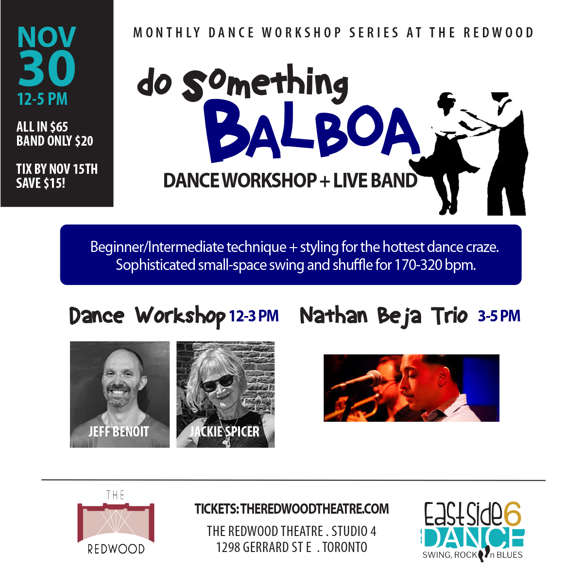 Balboa Workshop + Live Band Dance&nbsp;Social