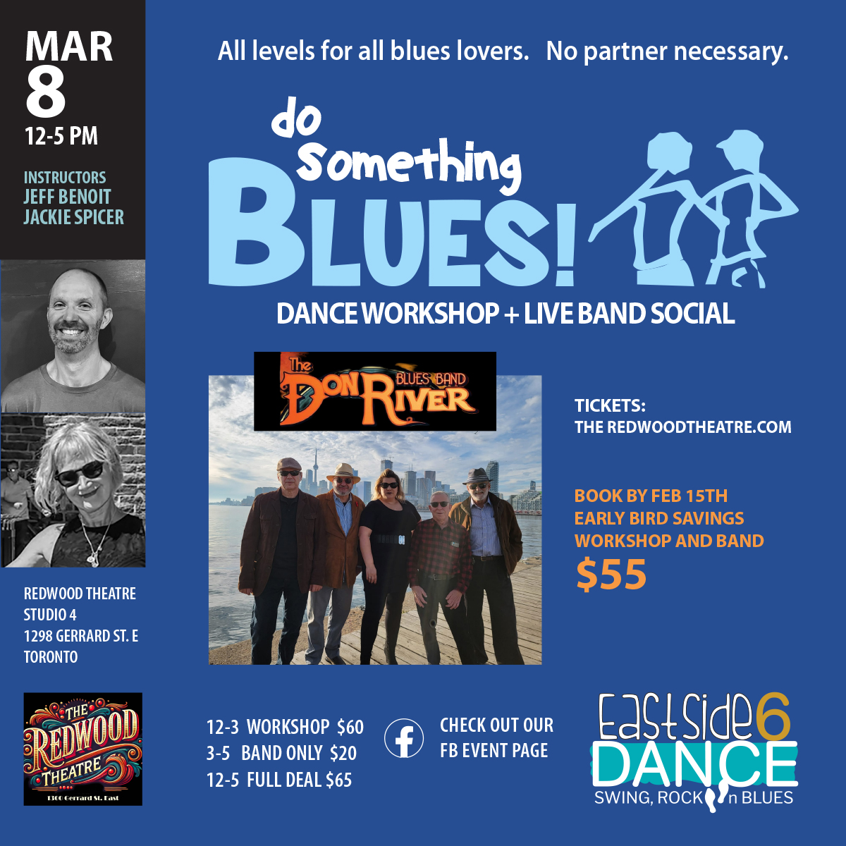 Blues Dance Workshop + Live Band Dance Social- Sat. Mar.&nbsp;8